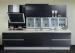 European Style Black Modular PVC Kitchen Cupboards Interior Laminate Finish