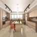 Custom Painting Over Melamine Kitchen Cabinets With Quartz Countertops
