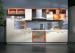Assembled UV Kitchen Cabinet With Wall Mounted Cupboards And Range Hood
