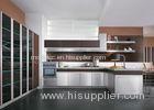 Modern Design UV Walnut Wood Kitchen Cabinets For Home Particle Board Carcass