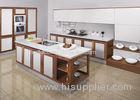 Unassembled Modular White Modern Kitchen Cabinets Lacquer Door Waterproof