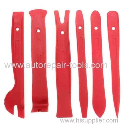 6pcs Auto Door Trim Panel Clip Radio Audio Repair Pry Tool Kit