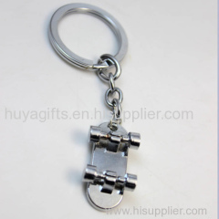 Roating Skateboard Cool Designer Keychains for Men