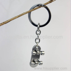 Roating Skateboard Cool Designer Keychains for Men