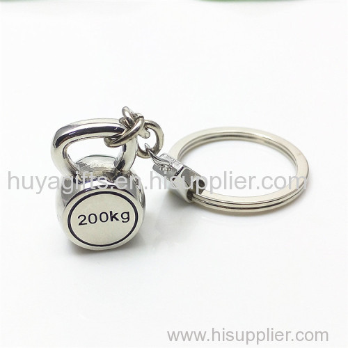 Custom Made Metal Lift Sport Keychains for Gym Souvenirs