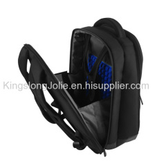 Black waterproof large capacity notebook backpack