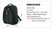 1680D Trendy 15.6 Inch Outdoor Waterproof Laptop Backpack