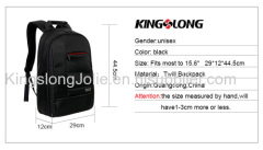 Black nylon factory oem backpack