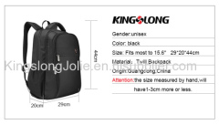 Black backpack custom laptop bag from Guangzhou Factory