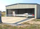 Rust Resisting Fabrication Steel Structure Hangar ASTM A572 Grade With 26 Gauge Steel Tiles