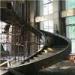 Large Pre Engineering Steel Spiral Staircase Solid I Beam Shock Resistance