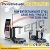 Black Amusement Park Virtual Reality Treadmill With Free Shooting Games