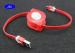 Stretch Pull Android Phone USB Cable 3FT Length 2A Current Rate With TPE Jacket