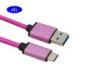 Type C Nylon Braided USB Cable 3.0 Cell Phone Cords With Aluminum Connector