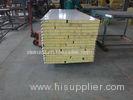 Building Insulated Steel Wall Panels Fireproof With Rockwool Core Easy Installation