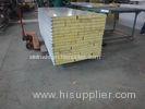 Roofing Rock Wool Insulated Sandwich Panels Fire Protection 950mm Width