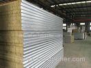 Colour Coated Steel Rock Wool Sandwich Panel Roofing Sheets Fire Protection Rating A1