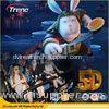 Safety Theme Park Roller Coasters 5D Cinema Simulator With Hydraulic System