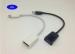 White / Black USB 3.1 Type C Cable Male To Female Portable PVC Jacket