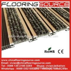 Aluminum Roll Up Building Door Mat Scraper Carpeting