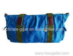 dark blue shoulder travel bag