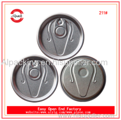 Full open 211 aluminum easy open lid for lube oil supplier