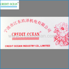 CREDIT OCEAN brand garment label flexo printing machine