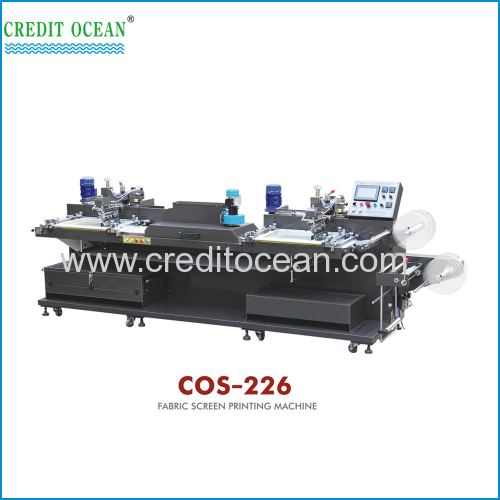 COS300 6 colors professional roll type automatic silk fabric screen printing machine