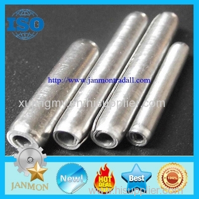 SUS 304 high tensile coiled pins high tensile spiral pins high tensile spirol pins Spring pin with turns SS304 coiledpin