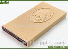 Eagle Design Leather Power Bank 3000mah Mobile Phone Charger For Iphone / Samsung