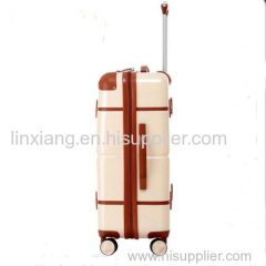 Pink Vintage Abs Suitcases Travel Luggage 3 piece Trolley Luggage