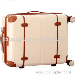 Pink Vintage Abs Suitcases Travel Luggage 3 piece Trolley Luggage