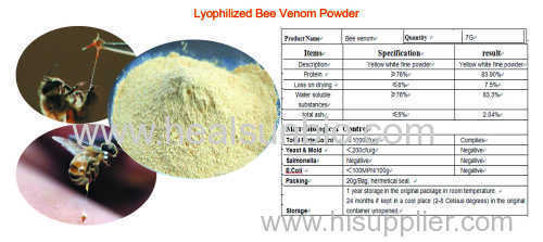 lyophilized bee venom powder injection grade