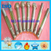 Customized Special Hex Head Bolt With Holes in it(as drawing) Yellow zinc plated bolt Grade 8.8 10.9 12.9 hex head bolt