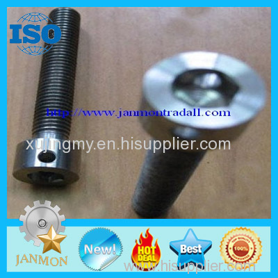 Customized Special Hex Head Bolt With Holes(as drawing)Grade 8.8 10.9 12.9 Hex countersunk screws Black hex bolt hole