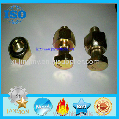 Customized High Strength Yellow Zinc Plated Wheel Bolts and Nut For Tractor and Truck Grade 10.9 yellow zinc bolt nut