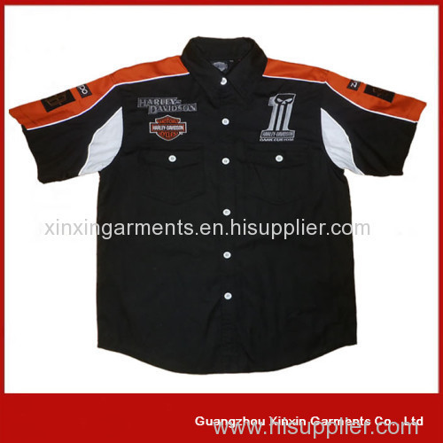 Motor racing button shirts wholesale