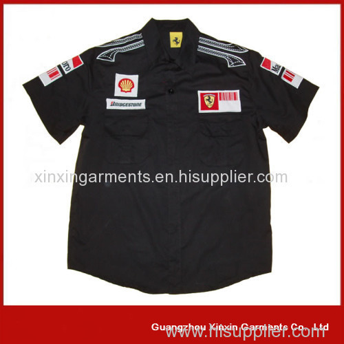 hot sale cotton F1 racing customizable shirts repair factory