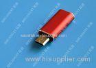 Red USB 3.1 Type C Male to Micro USB 5 Pin Micro USB Slim For Cell Phone