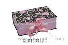 Delicate Colorful Printing Gift Boxes Set Empty Book Shaped With Ribbon