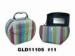 Colorful Women's Fabric PU Cosmetic Bag Durable Makeup Travel Case With Mirror