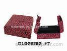 Leopard Pattern Cosmetic / Chocolate Gift Packaging Box Casual Style
