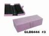 Rectangular Stylish Pink Leather Jewelry Box With Magnetic Snap