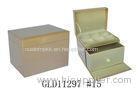 Pink Jewelry Packaging Box PU Leather Box For Make Up