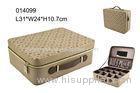 Professional Leather PU Cosmetic Bag With Compartments Custom Packaging Boxes