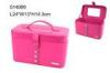 Square Popular Leather Makeup Case Durable Big Cosmetic Bags 24X13X14.3 cm