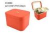 Portable Big Jewelry Case Leather Necklace Box Environmentally Friendly