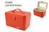 Recyclable Pretty Orange Jewelry Travel Cases Storage Leather Packaging Box