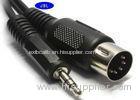 Gold Plated RCA To 5 Pin Din Extension Cable PVC jacket UL RoHS Standard