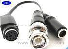 Nickel Plated Molex 20P To Mini Din Cable Wire RS232 Customized Coaxial
